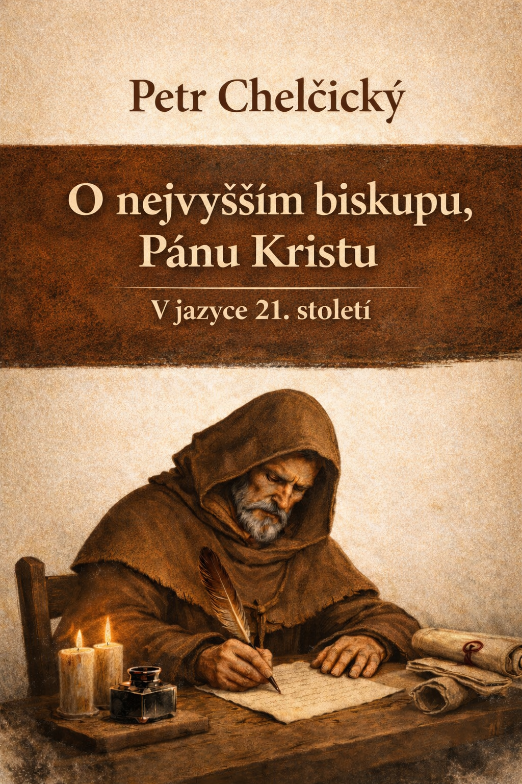 Obálkový obraz k traktátu O nejvyšším biskupu, Pánu Kristu