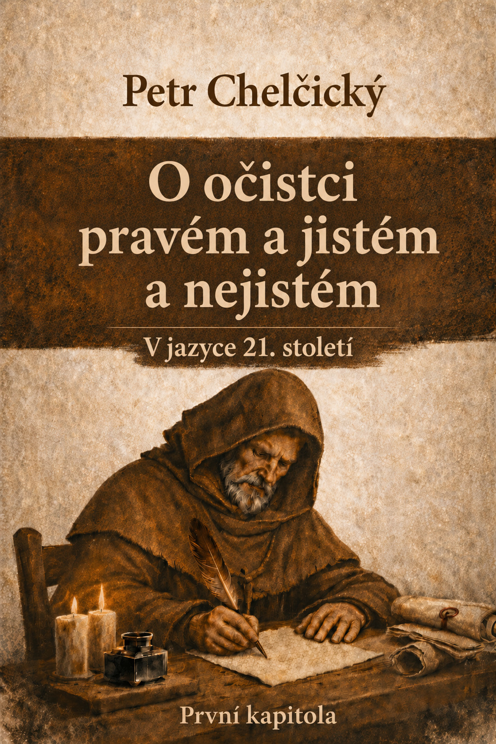 Petr Chelčický – O očistci pravém a jistém a nejistém, obálka digitální edice